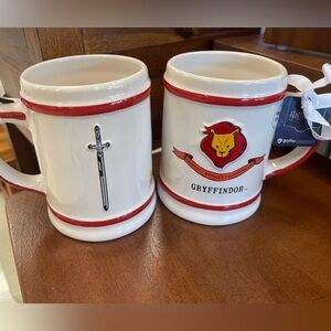 RAE DUNN Harry Potter ♥️🦁 Gryffindor Sword Horcrux Doublesided ceramic mug NWT